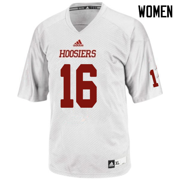 Women #16 Jamar Johnson Indiana Hoosiers College Football Jerseys Sale-White